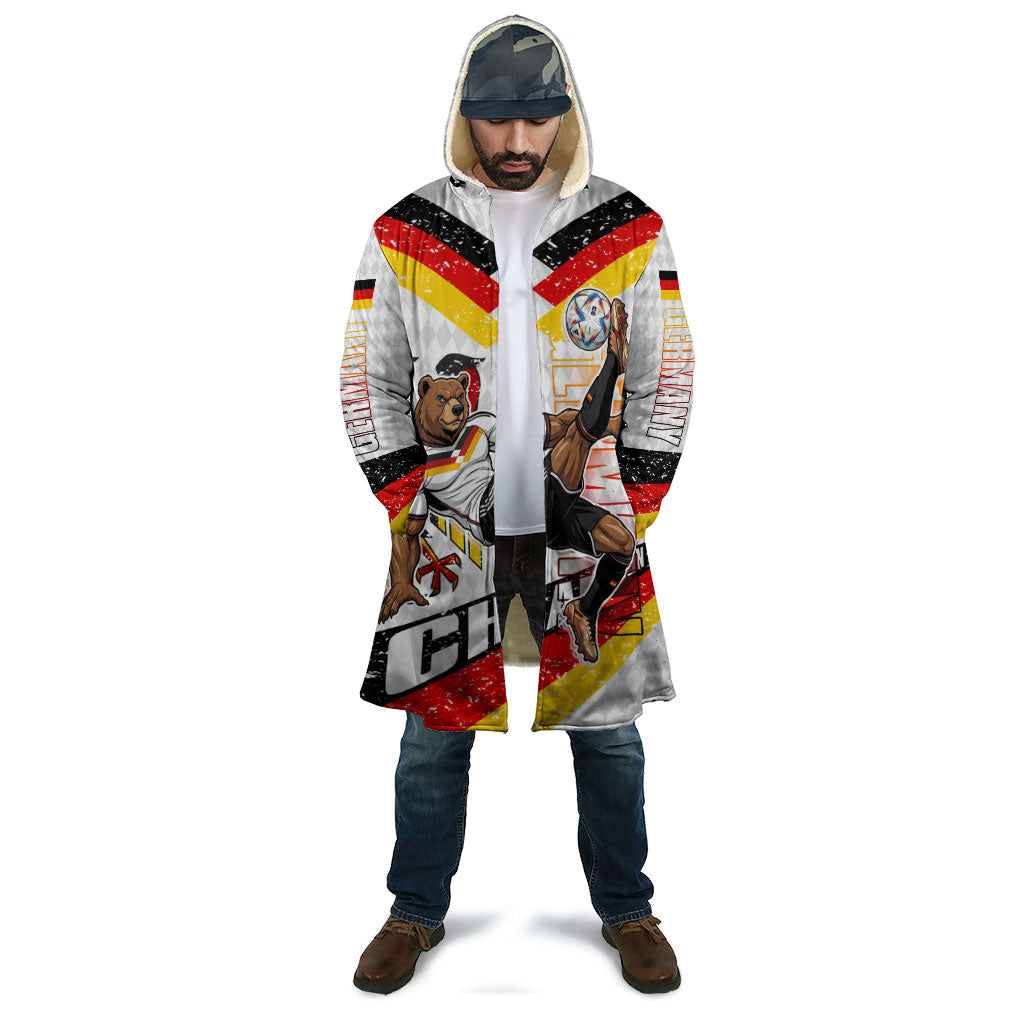 Personalized Germany Football Bear Mascot Cloak Germany Flag Eagle Shield Distressed Comic Art