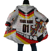 Personalized Germany Football Bear Mascot Cloak Germany Flag Eagle Shield Distressed Comic Art
