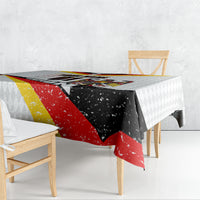 Personalized Germany Football Bear Mascot Tablecloth Germany Flag Eagle Shield Distressed Comic Art