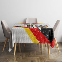 Personalized Germany Football Bear Mascot Tablecloth Germany Flag Eagle Shield Distressed Comic Art