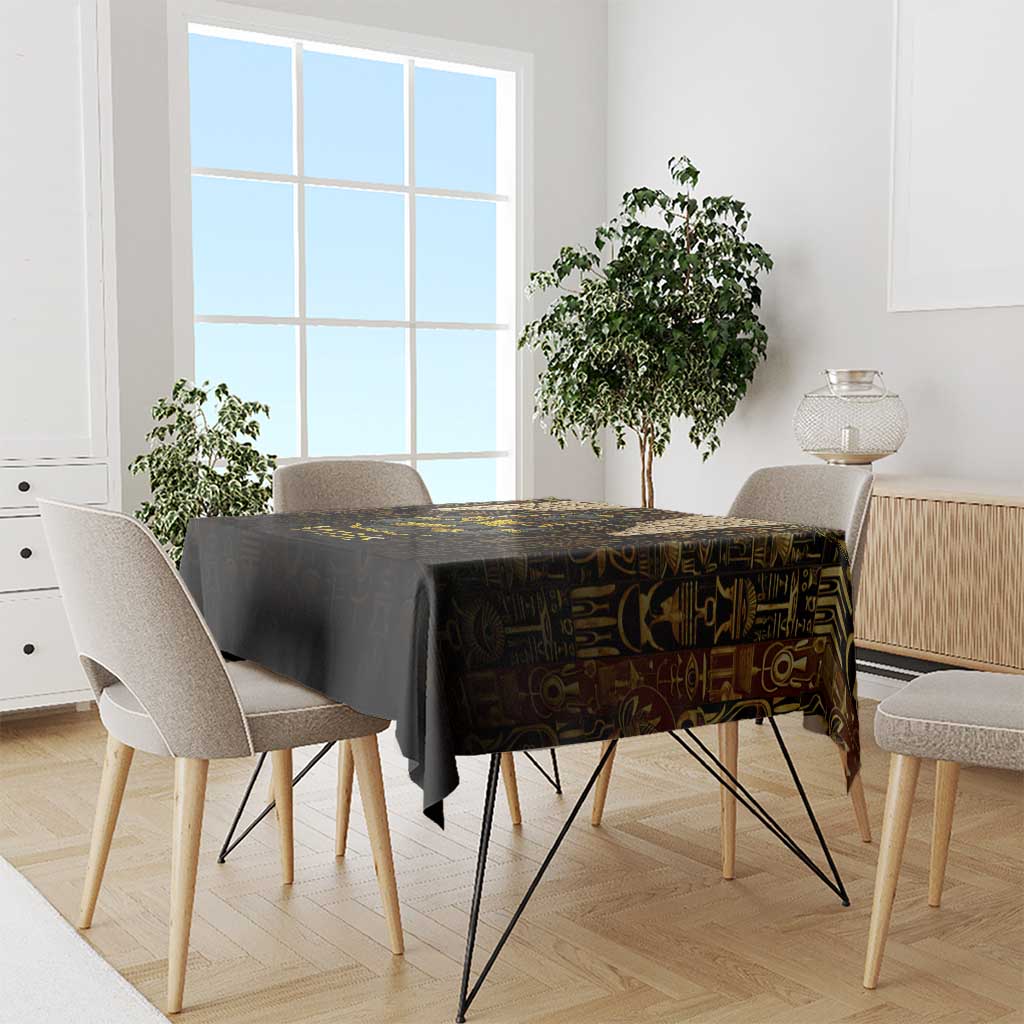 Anubis Egypt Tablecloth with Ancient Hieroglyph Pharaoh Spirit