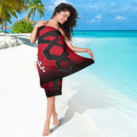 Egypt Flag Emblem Sarong with Red Black Bold Spirit