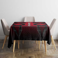 Egypt Flag Emblem Tablecloth with Red Black Bold Spirit