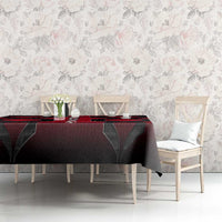 Egypt Flag Emblem Tablecloth with Red Black Bold Spirit