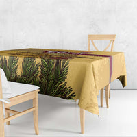 Egyptian Pyramids and Anubis Tablecloth with Camel Caravan Desert