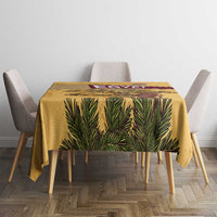 Egyptian Pyramids and Anubis Tablecloth with Camel Caravan Desert