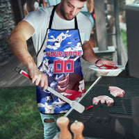 Personalized Japan Football Apron Kitsune Samurai Mascot - Traditional Wave Heritage