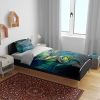 Offshore Fishing Custom Bedding Set Tuna Mahi Mahi and Wahoo in Ocean Wave Design - Wonder Print Shop