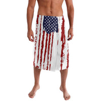 American Flag Fishing Lavalava Lure and Hook Elements and Custom Name Print - Wonder Print Shop