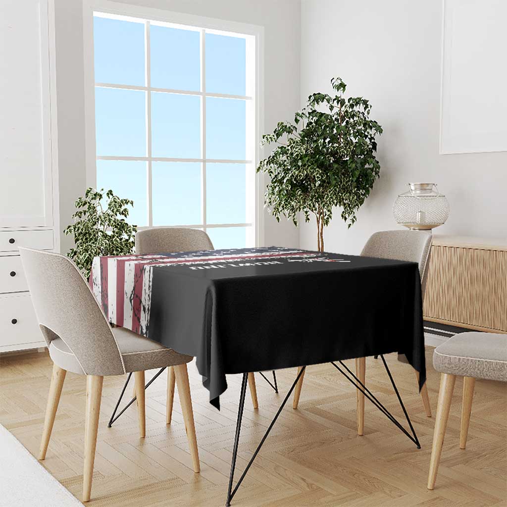 Grunge American Flag Custom Bowling Tablecloth Pins Graphic and Team Text Layout Design - Wonder Print Shop