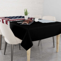 Grunge American Flag Custom Bowling Tablecloth Pins Graphic and Team Text Layout Design - Wonder Print Shop