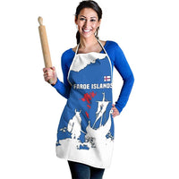 Faroe Islands Apron with Viking Ship and Map Silhouette - Wonder Print Shop