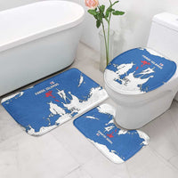 Faroe Islands Bathroom Set with Viking Ship and Map Silhouette - Wonder Print Shop