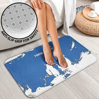 Faroe Islands Bathroom Set with Viking Ship and Map Silhouette - Wonder Print Shop