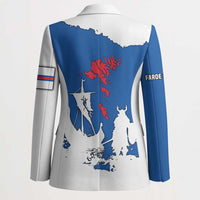 Faroe Islands Blazer with Viking Ship and Map Silhouette - Wonder Print Shop