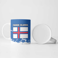 Faroe Islands Ceramic Mug with Viking Ship and Map Silhouette - Wonder Print Shop