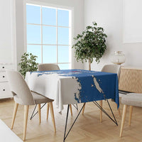 Faroe Islands Tablecloth with Viking Ship and Map Silhouette - Wonder Print Shop