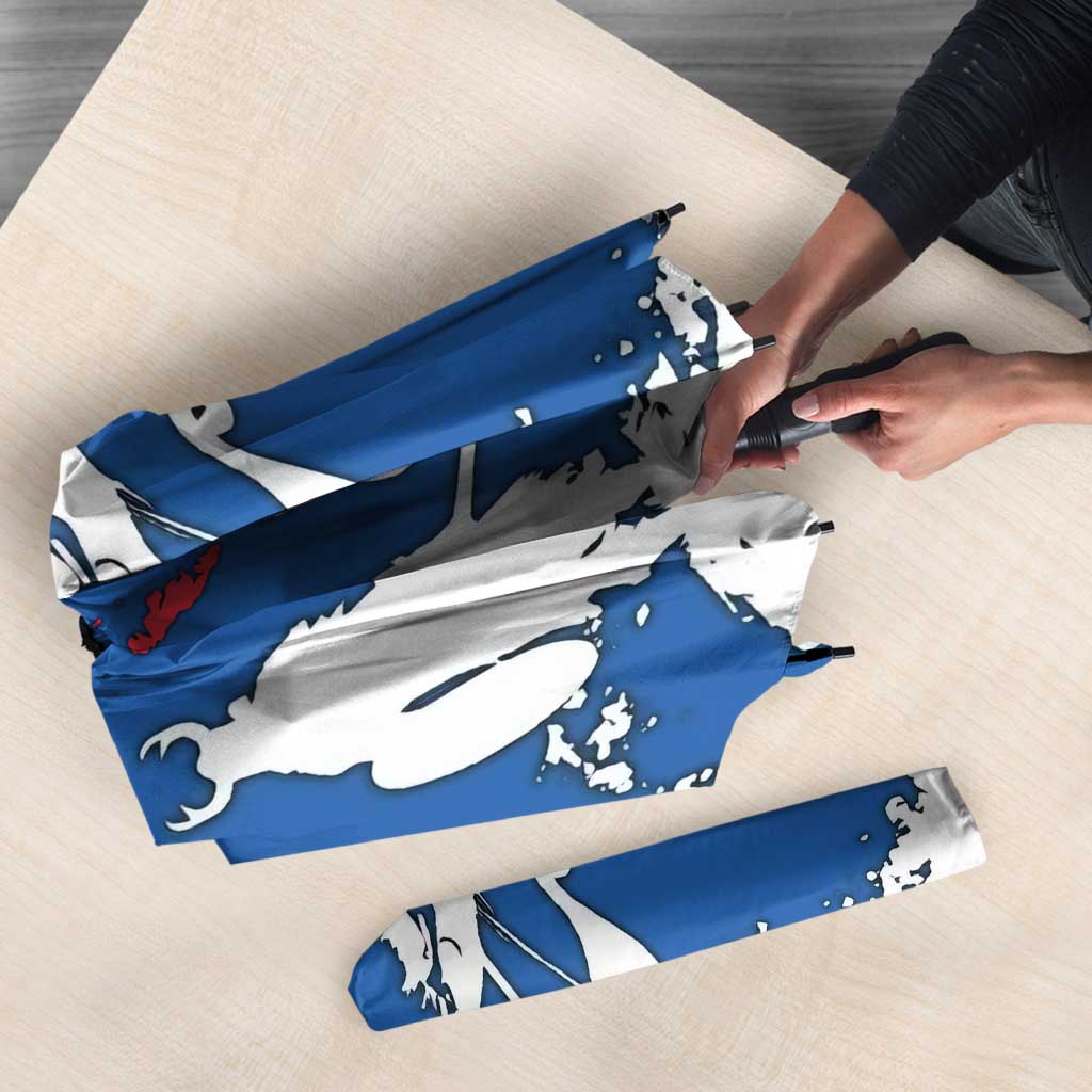 Faroe Islands Umbrella with Viking Ship and Map Silhouette - Wonder Print Shop