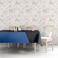 Faroe Islands Tablecloth with Waterfall Nature Scene and Rune Pattern Design - Wonder Print Shop