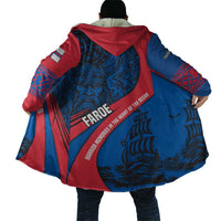 Faroe Islands Cloak with Viking Warrior and Longship Design - Wonder Print Shop