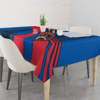 Faroe Islands Tablecloth with Viking Warrior and Longship Design - Wonder Print Shop