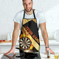 Flaming Dartboard Darts Apron Personalized Bold Geometric Patterns - Wonder Print Shop