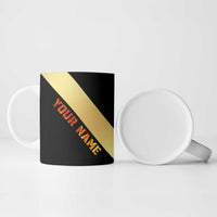 Flaming Dartboard Darts Ceramic Mug Personalized Bold Geometric Patterns - Wonder Print Shop