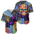 Skull Pattern Baseball Jersey Colorful Skull Pattern Mix - Wonder Print Shop