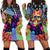 Skull Pattern Hoodie Dress Colorful Skull Pattern Mix - Wonder Print Shop