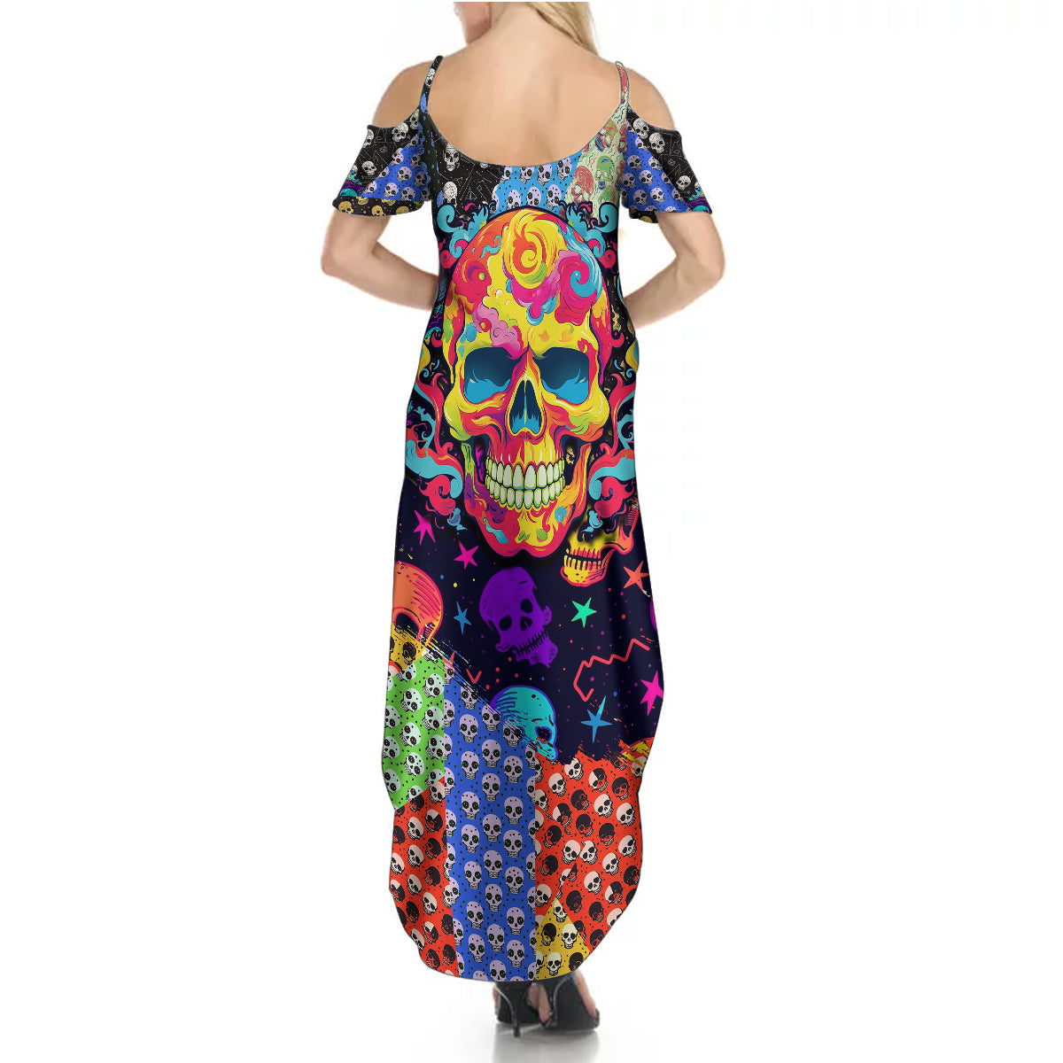 skull-pattern-summer-maxi-dress-colorful-skull-pattern-mix