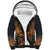 Halloween Skull Sherpa Hoodie Pumpkin-Themed - Wonder Print Shop