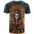 Halloween Skull T Shirt Pumpkin-Themed - Wonder Print Shop