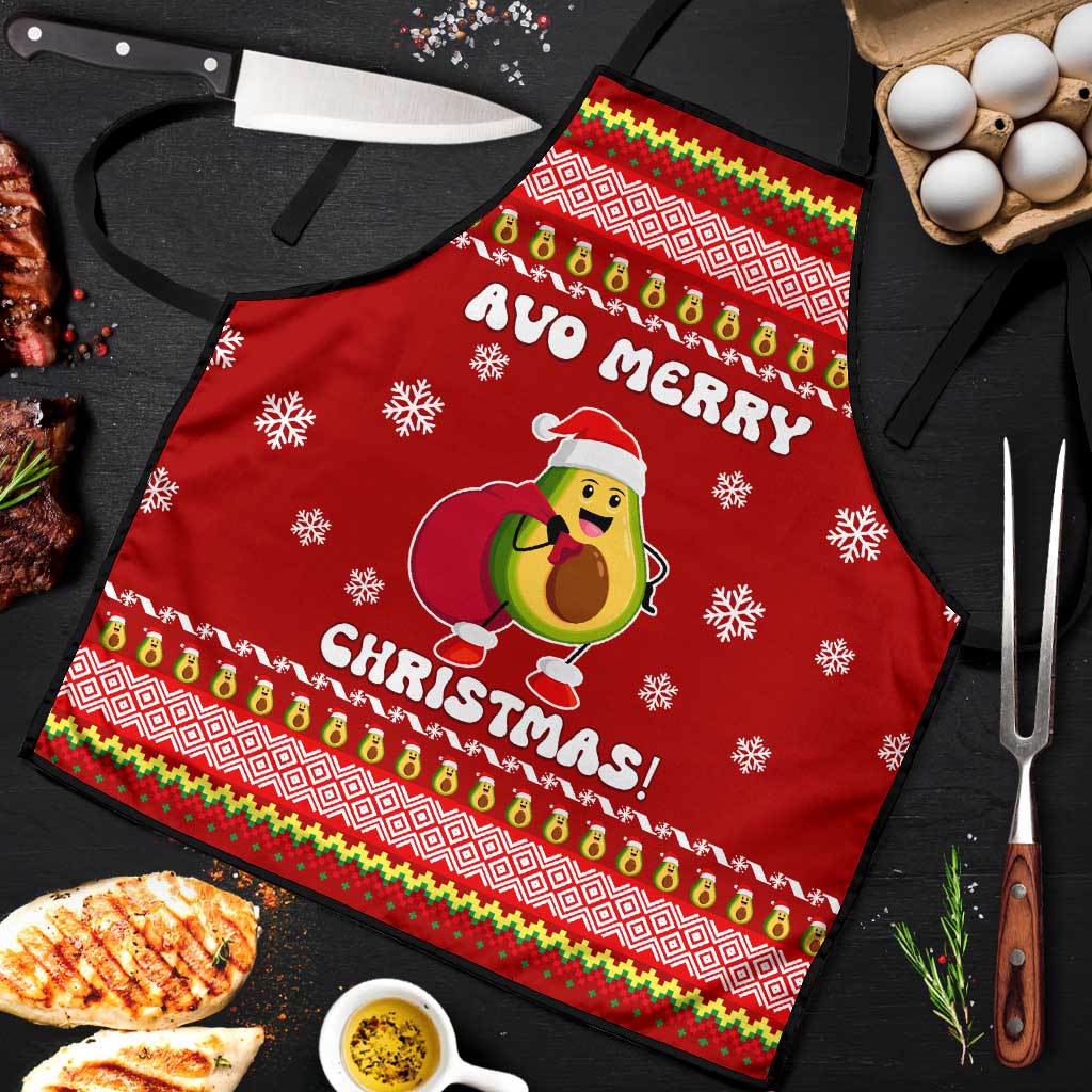 Avo Merry Christmas Apron Xmas Holiday Patterns - Wonder Print Shop