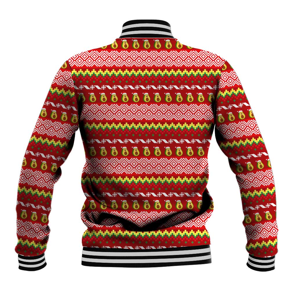 Avo Merry Christmas Baseball Jacket Xmas Holiday Patterns - Wonder Print Shop