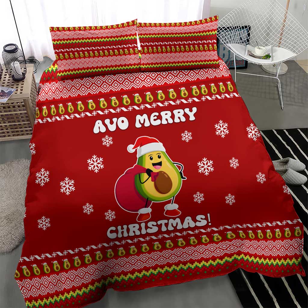 Avo Merry Christmas Bedding Set Xmas Holiday Patterns - Wonder Print Shop