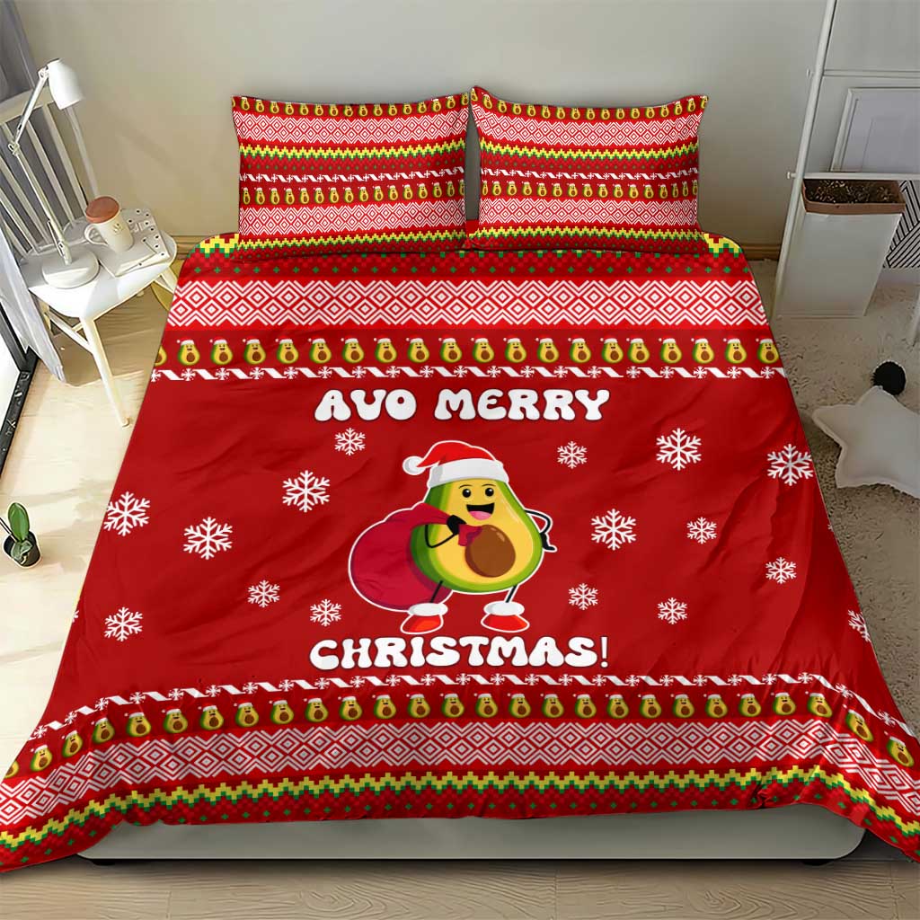Avo Merry Christmas Bedding Set Xmas Holiday Patterns - Wonder Print Shop