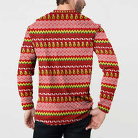 Avo Merry Christmas Button Sweatshirt Xmas Holiday Patterns - Wonder Print Shop