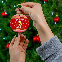 Avo Merry Christmas Ceramic Ornament Xmas Holiday Patterns - Wonder Print Shop