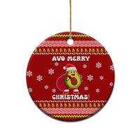 Avo Merry Christmas Ceramic Ornament Xmas Holiday Patterns - Wonder Print Shop