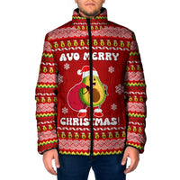 Avo Merry Christmas Padded Jacket Xmas Holiday Patterns - Wonder Print Shop