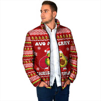 Avo Merry Christmas Padded Jacket Xmas Holiday Patterns - Wonder Print Shop