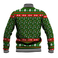 Awesome Firefighter Christmas Baseball Jacket Xmas Holiday Patterns - Wonder Print Shop