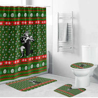 Awesome Firefighter Christmas Bathroom Set Xmas Holiday Patterns - Wonder Print Shop