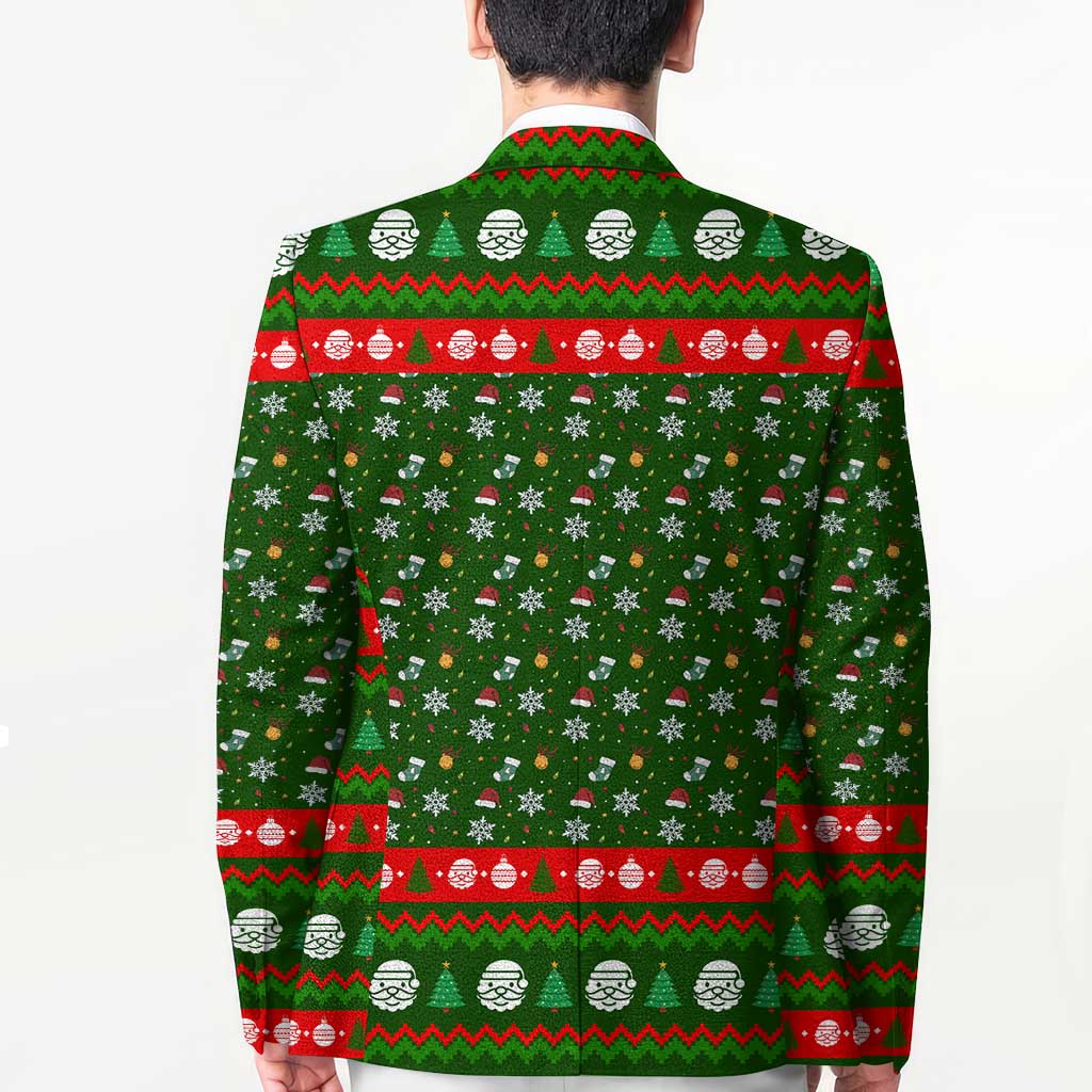 Awesome Firefighter Christmas Blazer Xmas Holiday Patterns - Wonder Print Shop