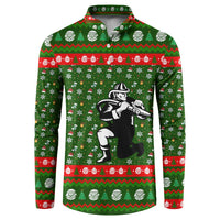 Awesome Firefighter Christmas Button Sweatshirt Xmas Holiday Patterns - Wonder Print Shop