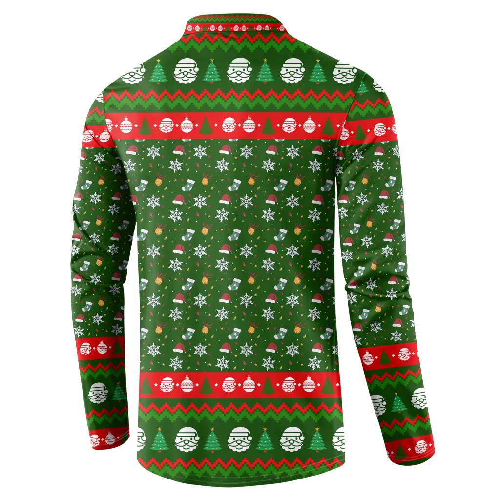 Awesome Firefighter Christmas Button Sweatshirt Xmas Holiday Patterns - Wonder Print Shop