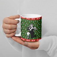 Awesome Firefighter Christmas Ceramic Mug Xmas Holiday Patterns - Wonder Print Shop