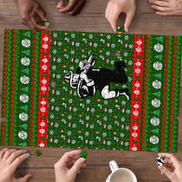 Awesome Firefighter Christmas Puzzle Xmas Holiday Patterns - Wonder Print Shop
