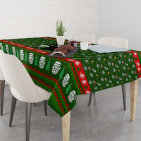 Awesome Firefighter Christmas Tablecloth Xmas Holiday Patterns - Wonder Print Shop