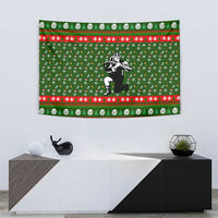Awesome Firefighter Christmas Tapestry Xmas Holiday Patterns - Wonder Print Shop